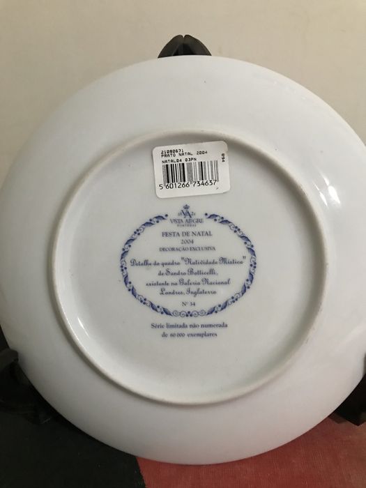 Prato de natal da Vista Alegre de 2004