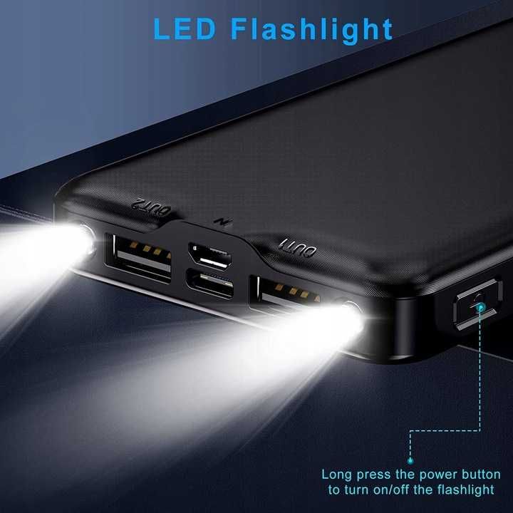 Power bank o pojemności 12000 mAh. szybko ładujący 22,5W