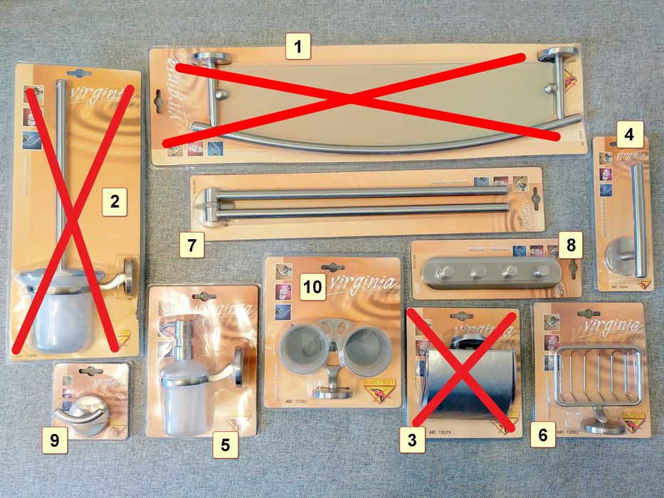 Bisk Virginia akcesoria łazienkowe różne