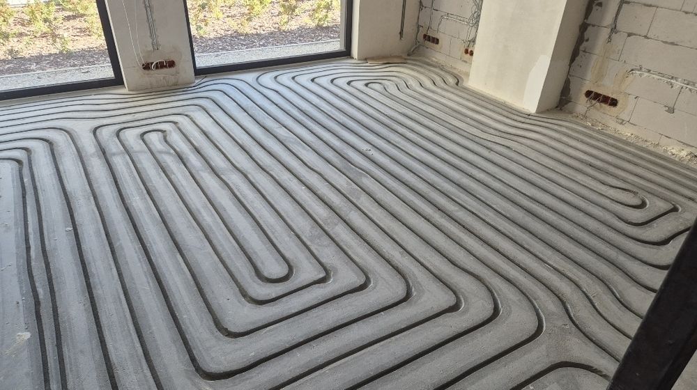 Ogrzewanie podłogowe frezowane  / frezowanie wylewek pod ogrzewanie