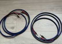 Oryginale kable glosnikowe 2x Rca Cardas Crosslink 2,5m Banan +Paragon