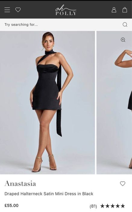 Сукня коротка чорна ох полі