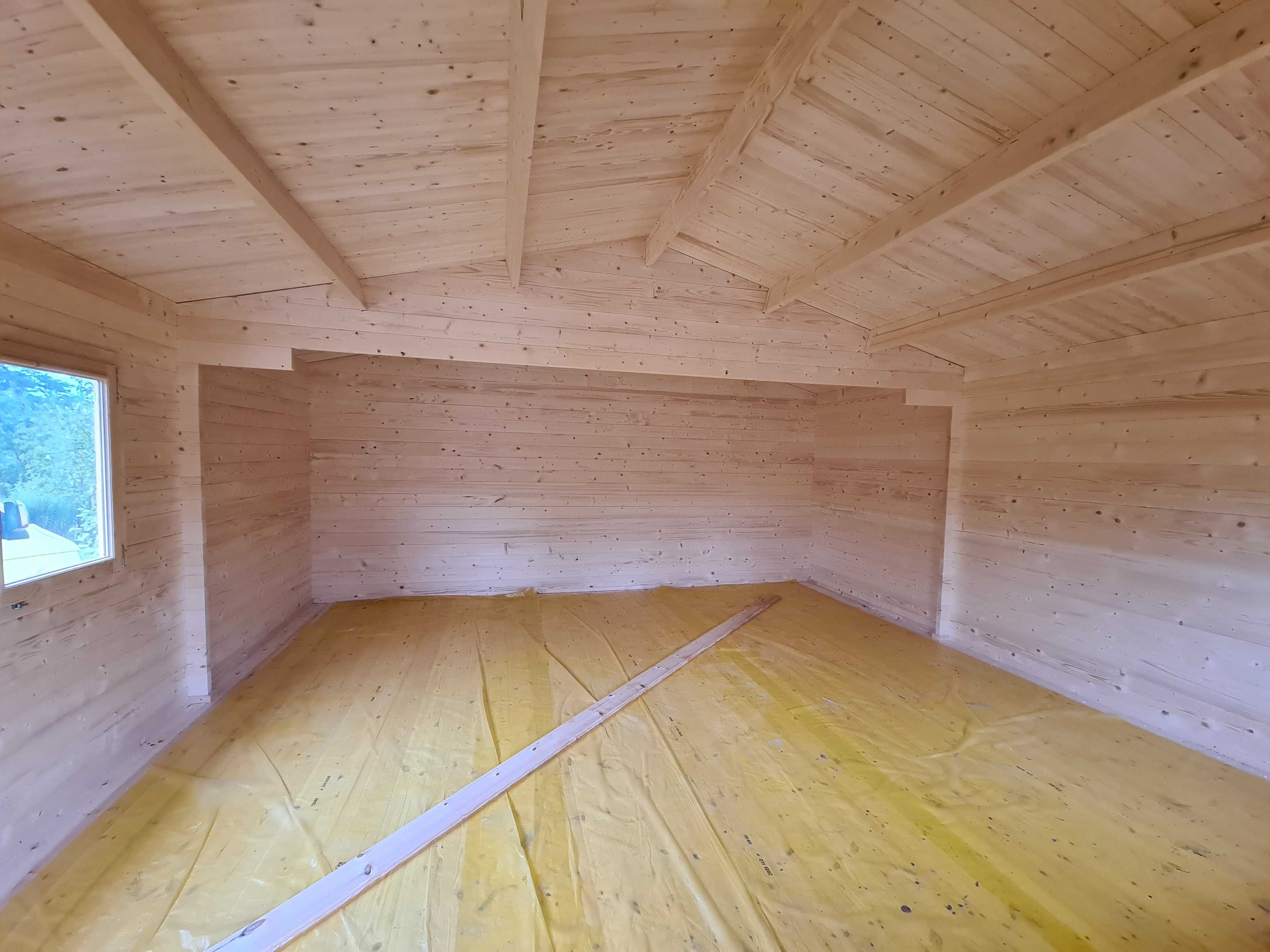 DREWNIANY Domek Letniskowy MAJKA 6X6 32 M2