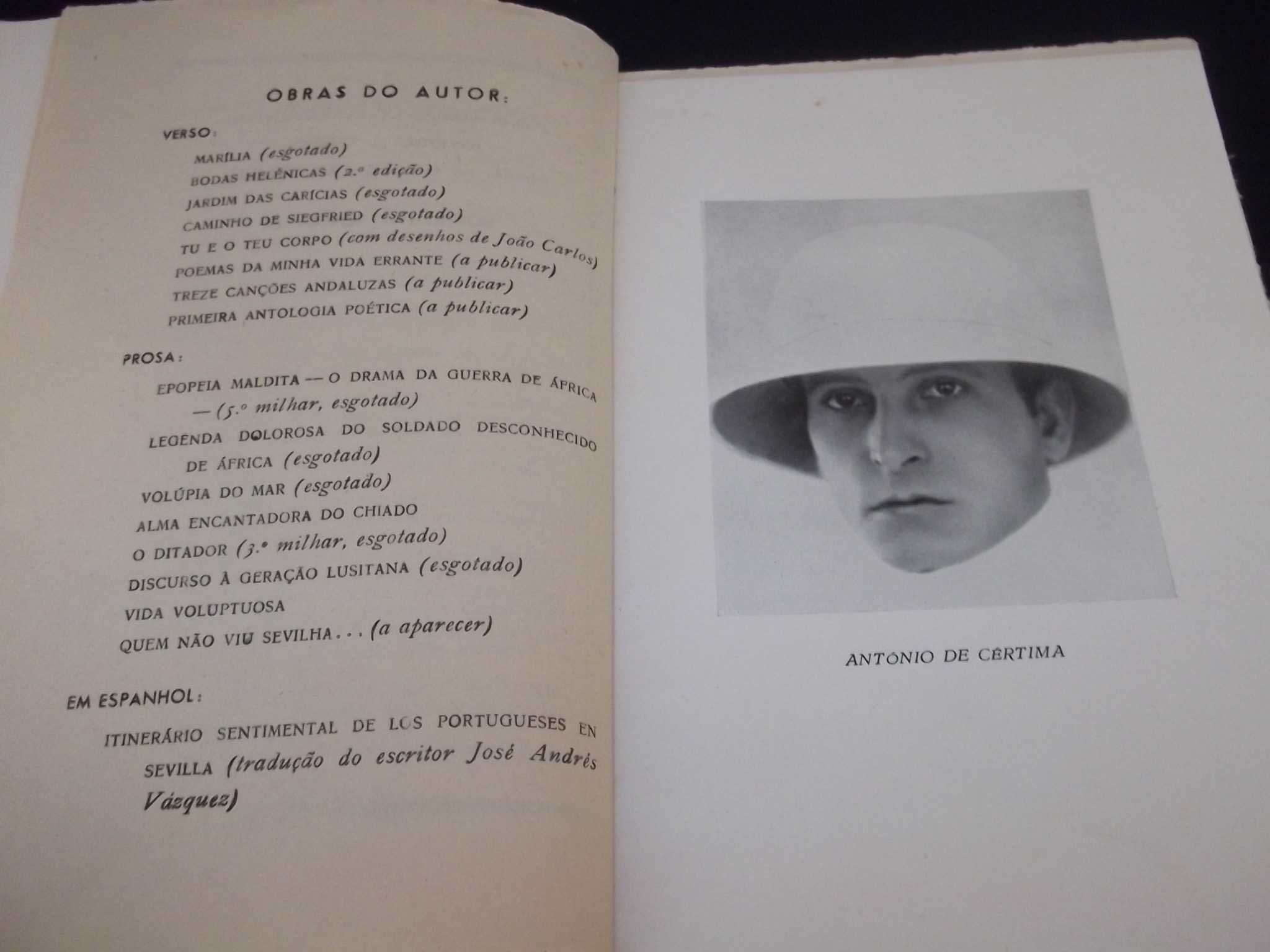 Livro Sortilégio Senegalês António de Cértima 1947