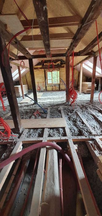 ocieplenia wełną celulozową wdmuchiwaną, wełną drzewną STEICOzell