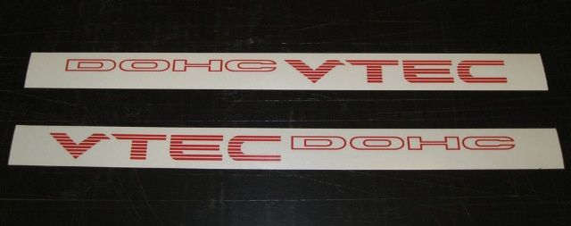 Autocolantes DohcVtec/SohcVtec Honda CivicVtec Crx Aerodeck 16 Valve