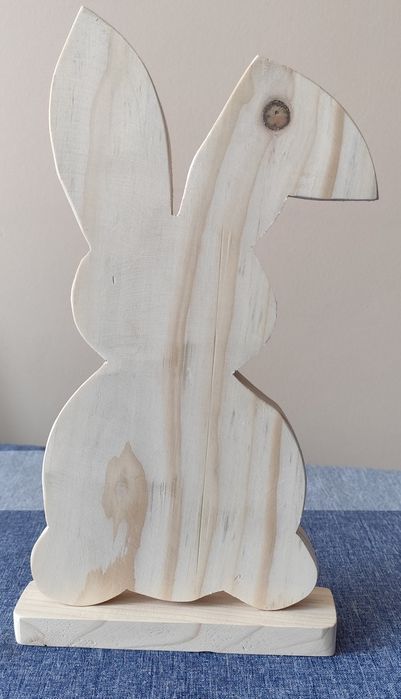 Zając zajączek drewniany