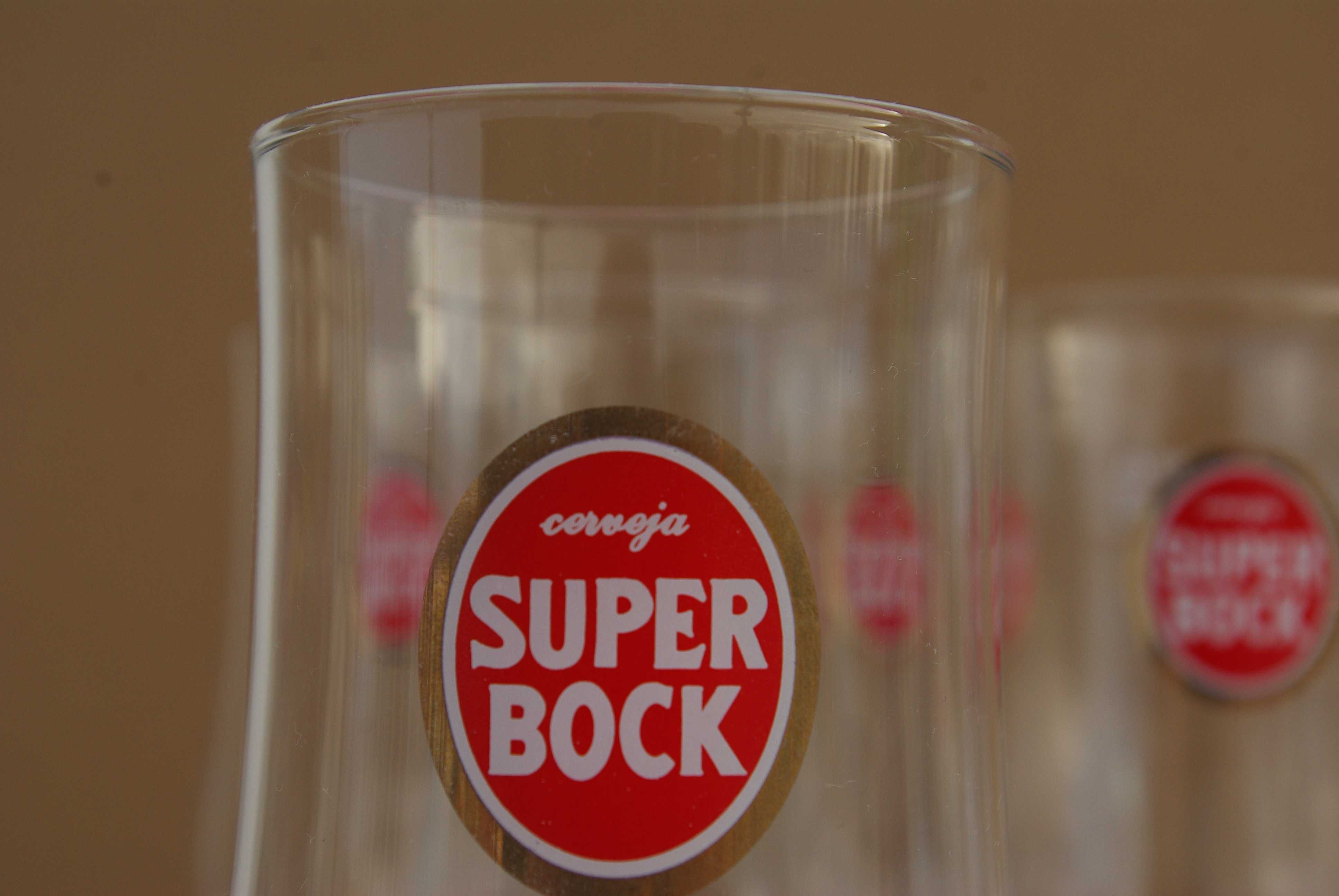 9 copos cerveja, Tulipa Super Bock, 30 cl