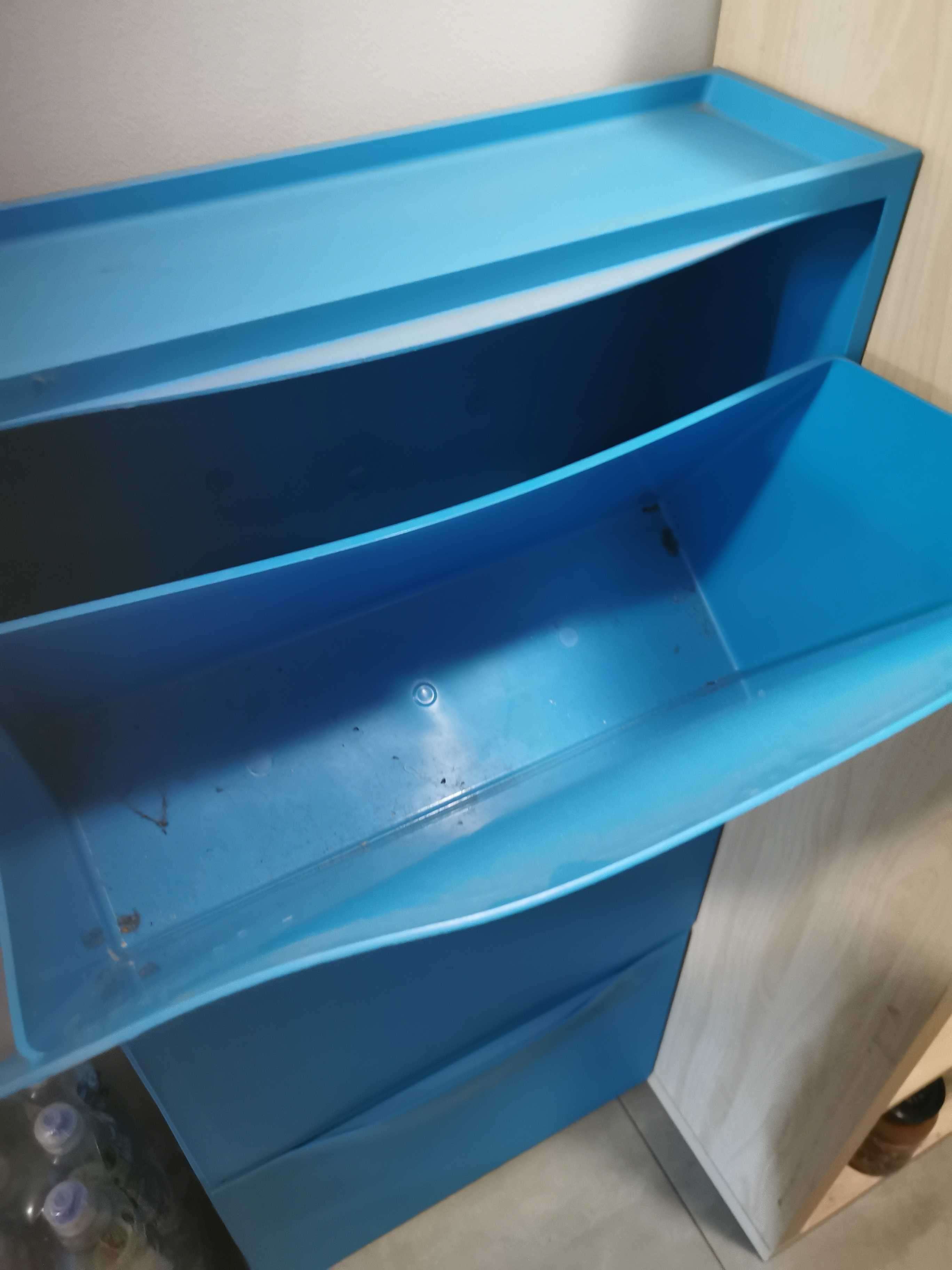 Szafka na buty ikea trones turkusowa