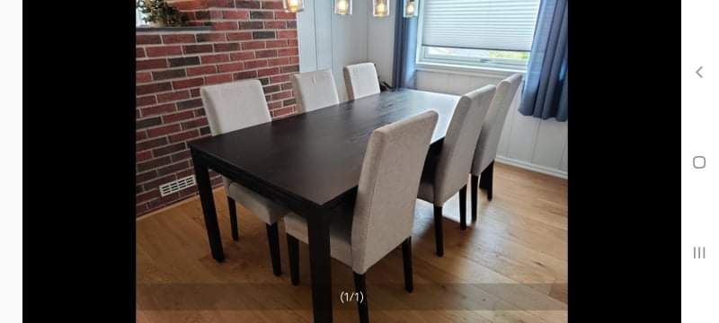 Stół,,czarny 2m.x1m.bez krzeseł