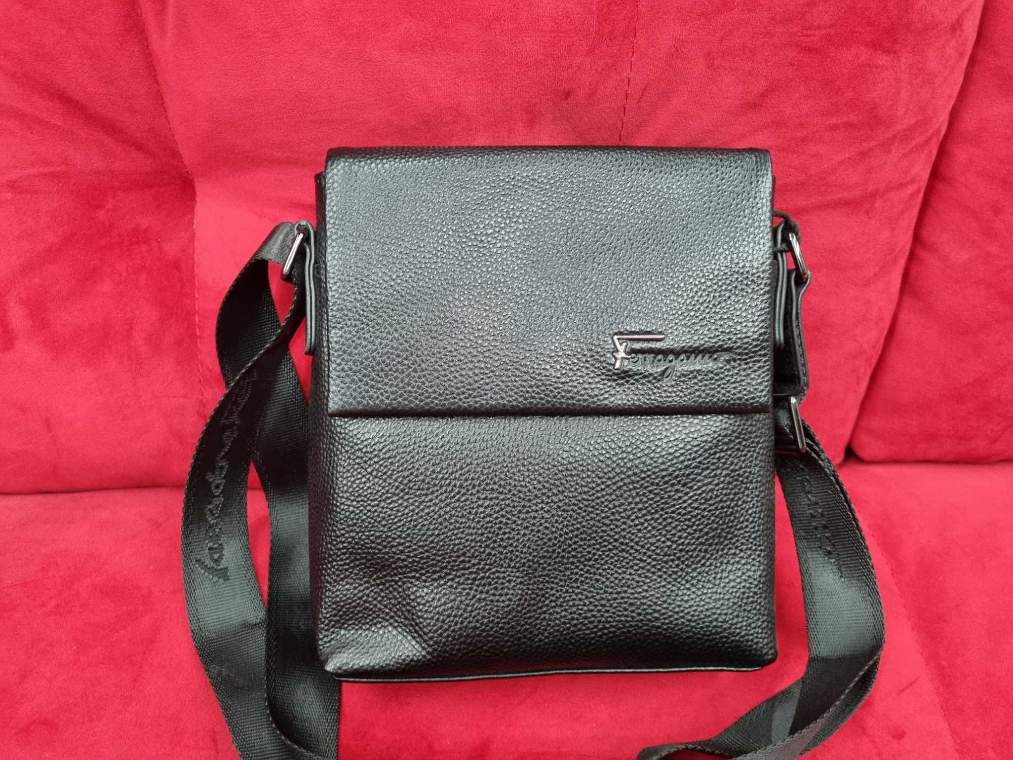 Сумка Salvatore Ferragamo мужская сумка кожаная ферагамо