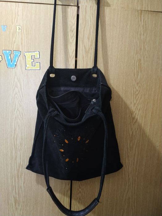 Распродажа!!! Шопер натуральная замша, А4