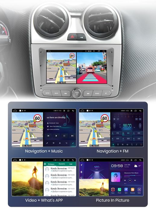 Rádio android Alfa romeo Mito 2008-12 Carplay GPS wifi 2/32GB novo