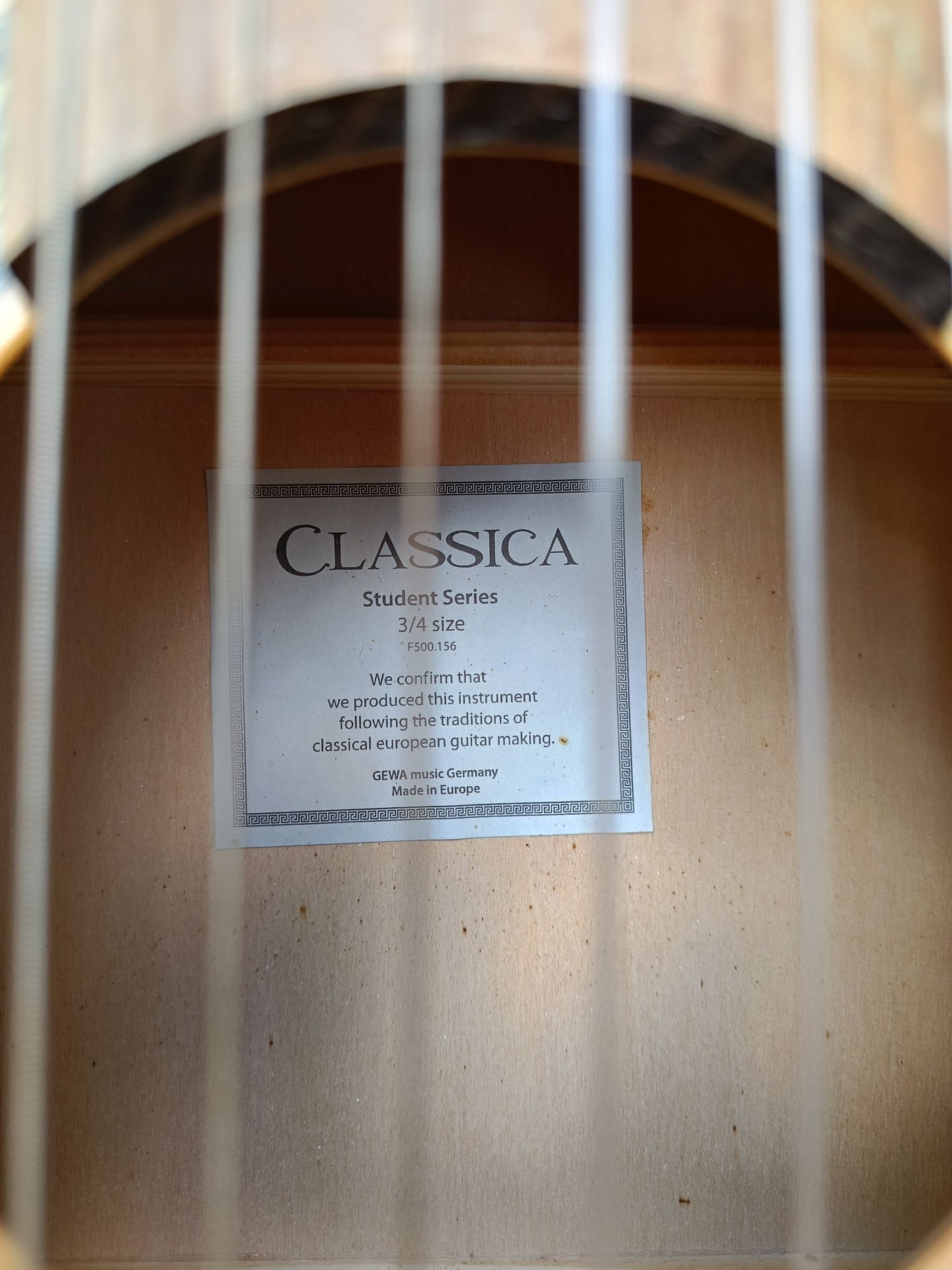 Gitara Klasyczna Classica 3/4 + Pokrowiec Ritter możliwa wysyłka