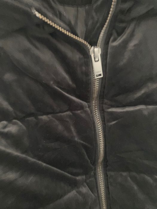 Kurtka zimowa welurowa czarna