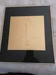Quadro do signo balança, dourado com vidro, muito bom estado.