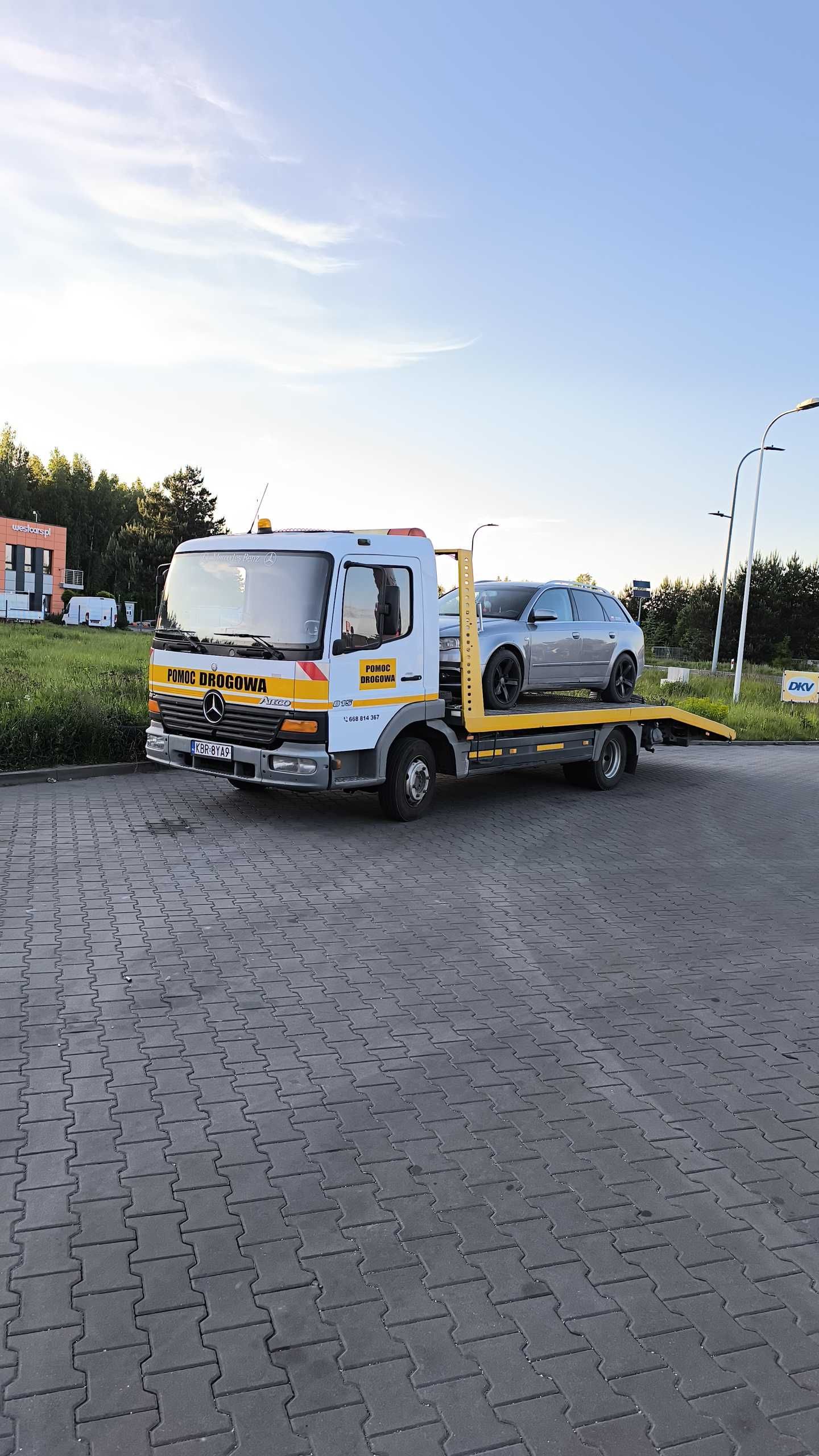 Autolaweta, transport dlugich elementów