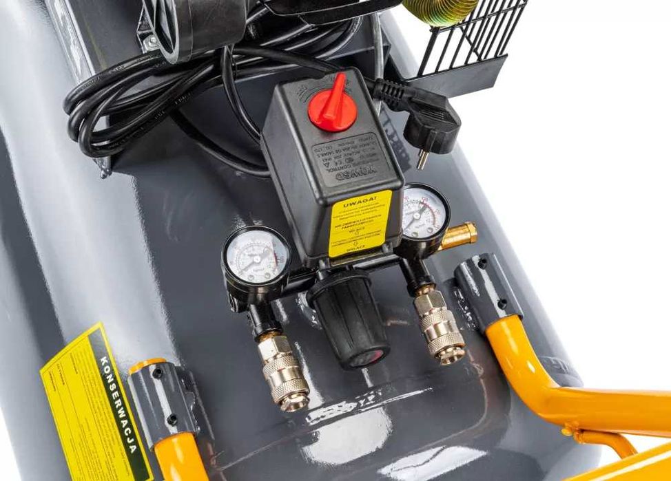 Kompresor olejowy 200l 8 bar sprężarka 230v 650l/min + wąż