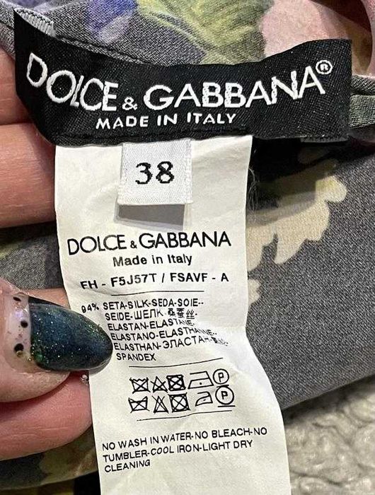 Оригинал.стильная,шелковая блуза vip-бренда dolce gabbana