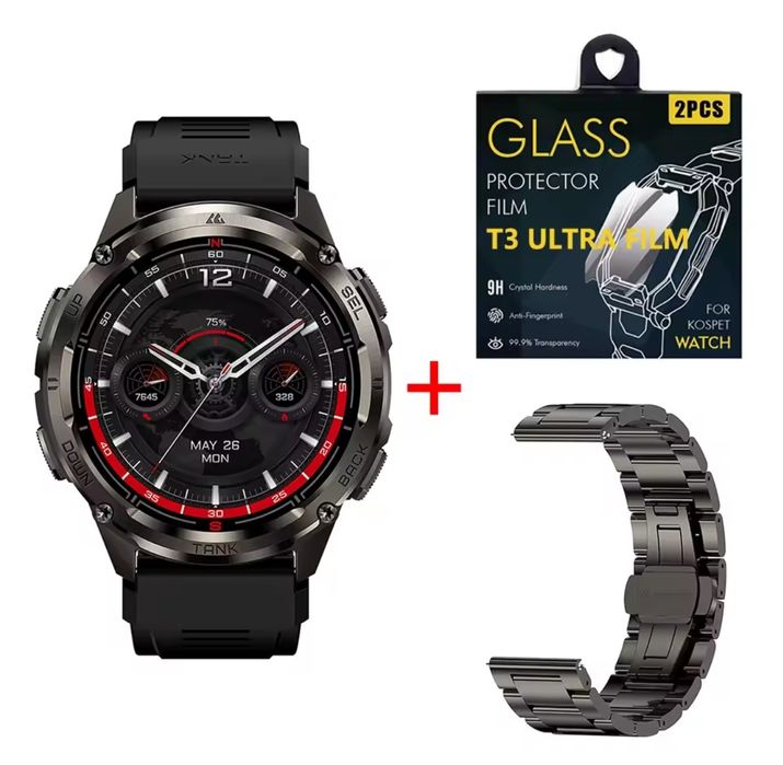 Смарт годинник Kospet TANK T3 Ultra 2 Special Edition, Гарантія 1 рік