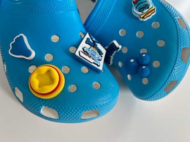 Сабо Crocs з веселими підвісками Jibbitz, W7, W8