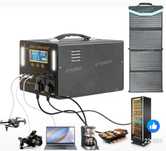 Зарядна станція з сонячною панеллю 600w, 1.0kw, та 3,0kw