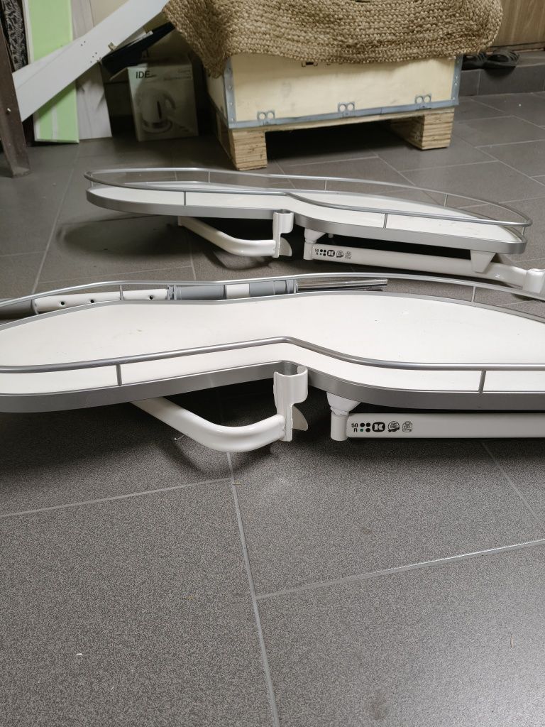 Półki obrotowe cargo inside narożna kuchnia qubik agata meble białe