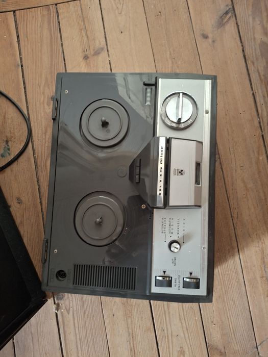 Gravador antigo bobines grunding tk 145 de luxe com manual instruções