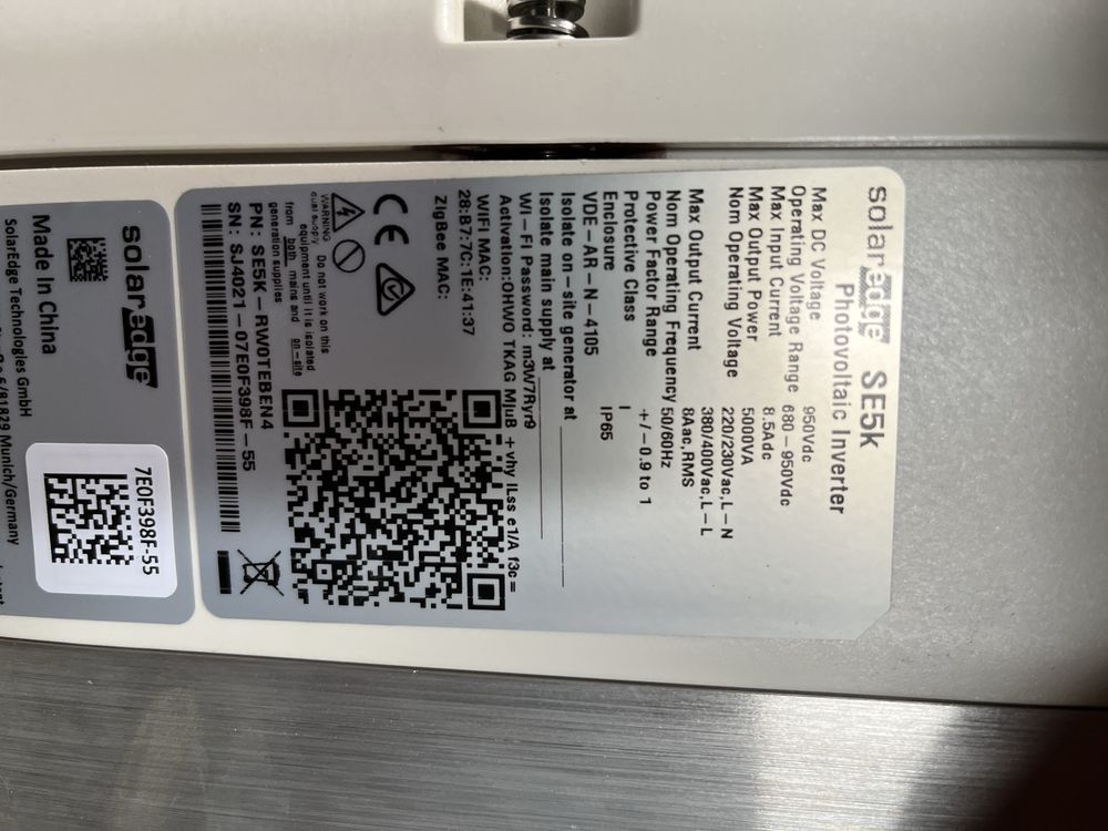 Falownik Solaredge SE5K 2022r