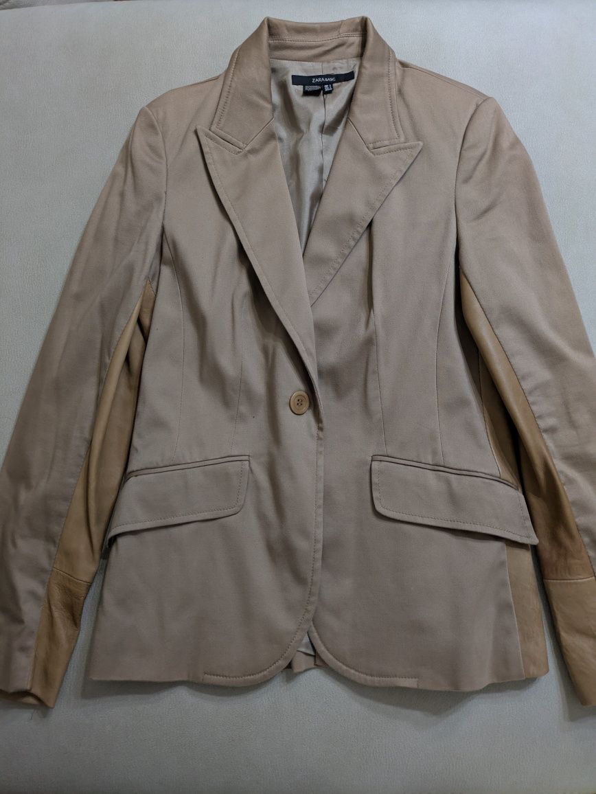 Blazer bege da Zara costumizado