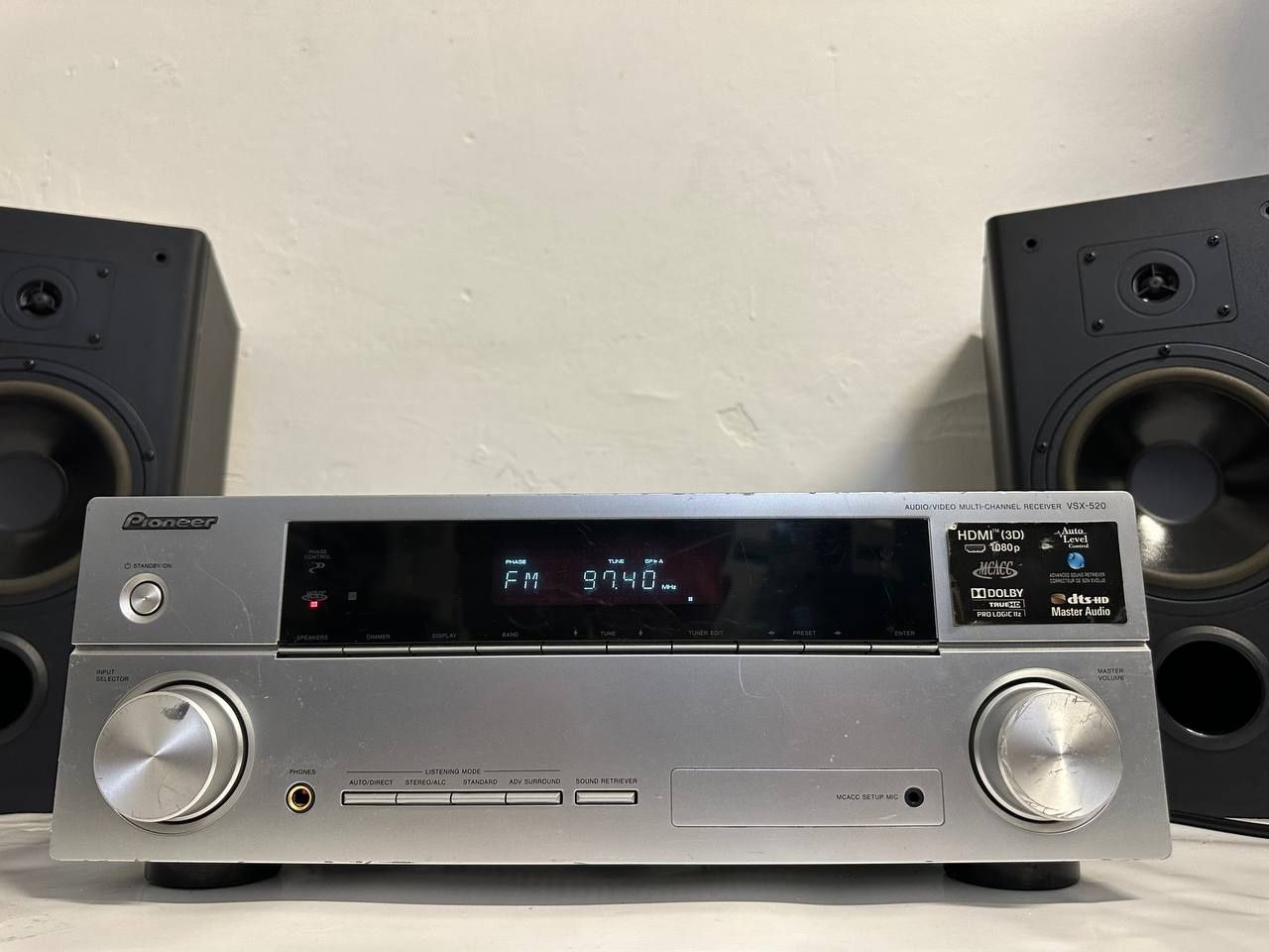 5.1 AV Amplituner PIONEER VSX-520s, 5* 130 Вт, HDMI, 3D