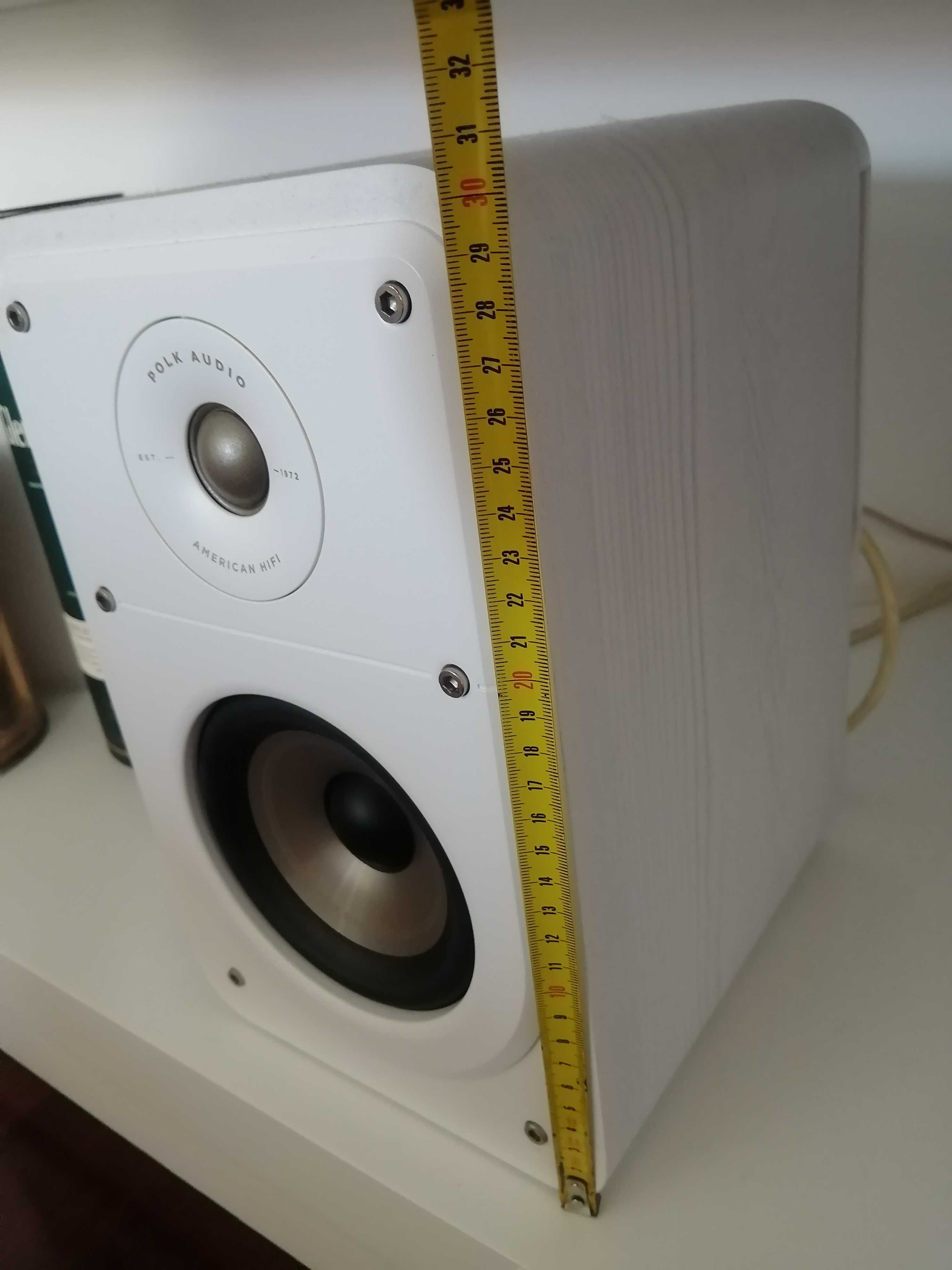 Amplificador Rotel e Colunas - Polk Audio Signature S15E White