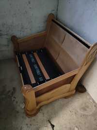 Fotel rozkładany drewniany SOM'TOILE