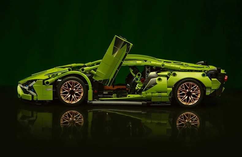 ‼️ В коробці ‼️Конструктор Technic Lamborghini Sián Green 1:14 1280 д.