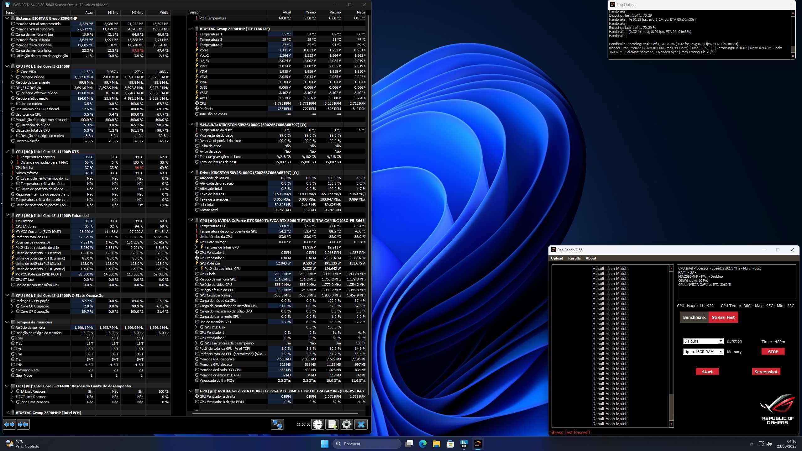PC Gaming i5 11400F 4.2GHz / RTX 3060 Ti / 16GB 3200 / 1TB NVMe