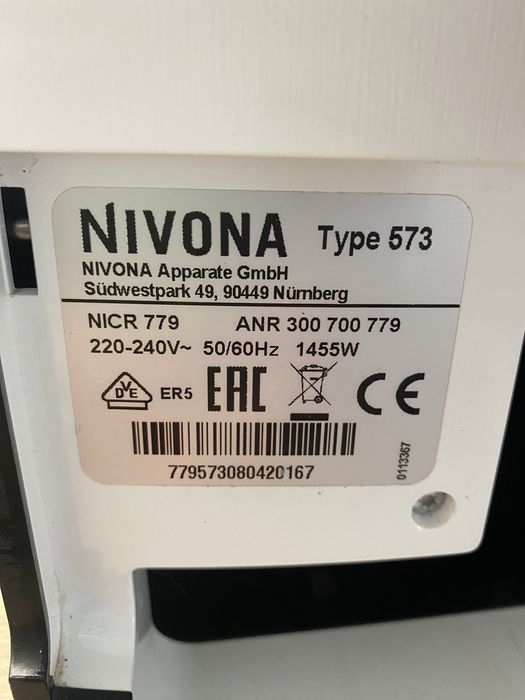 Eksperes Nivona caferomantica 779 typ 573