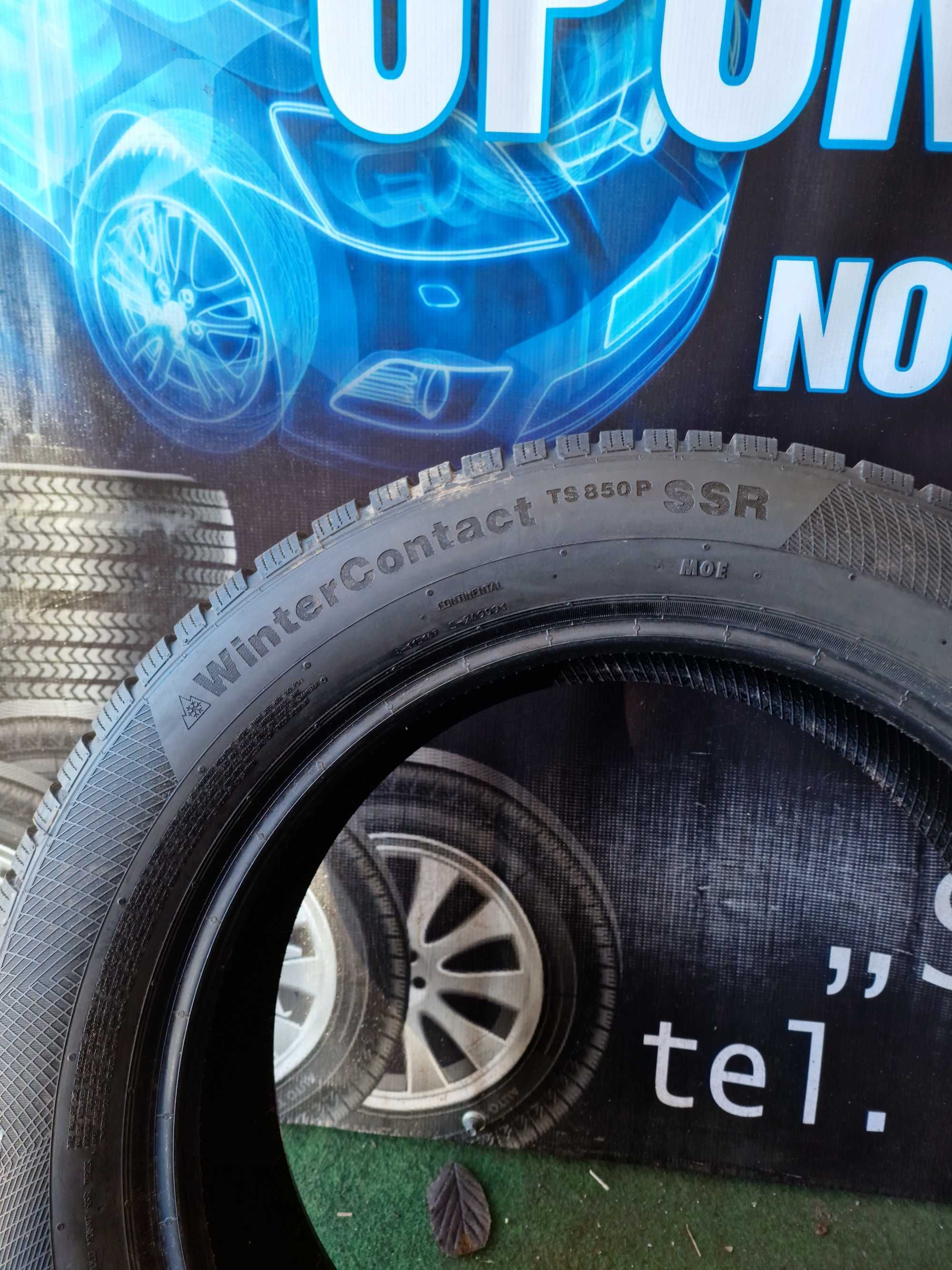 215/60/18 Opona zimowa Continental TS850P SSR pojedyncza jak Nowa 9.5m