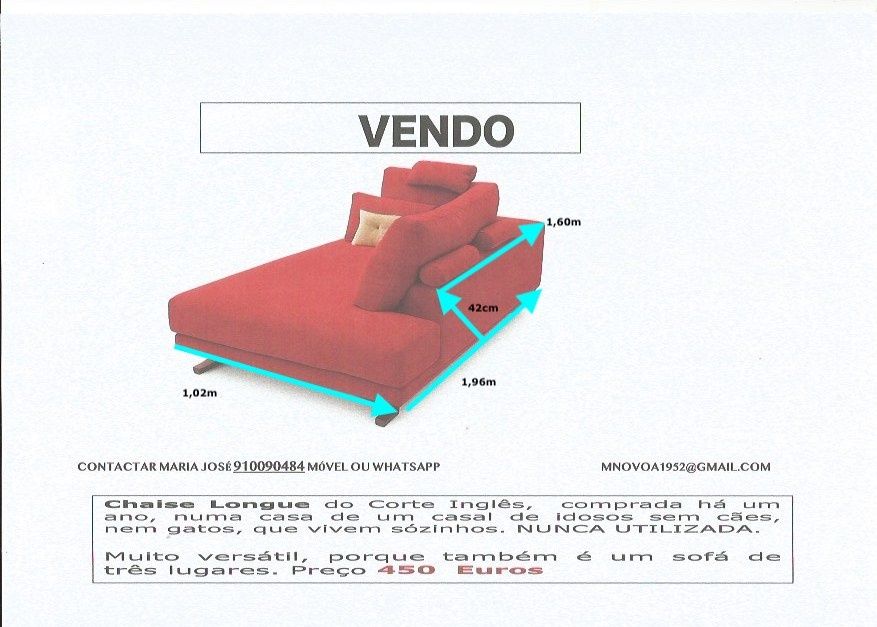 Sofá chaise longe