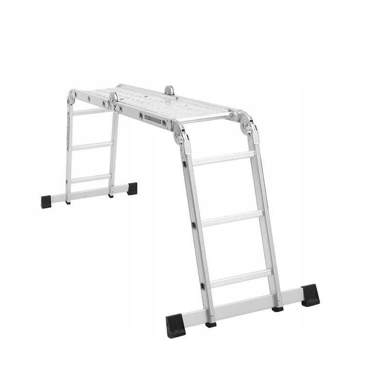 Drabina Aluminiowa z Platformą 4x3 346cm Przegubowa Prac na Wysokości