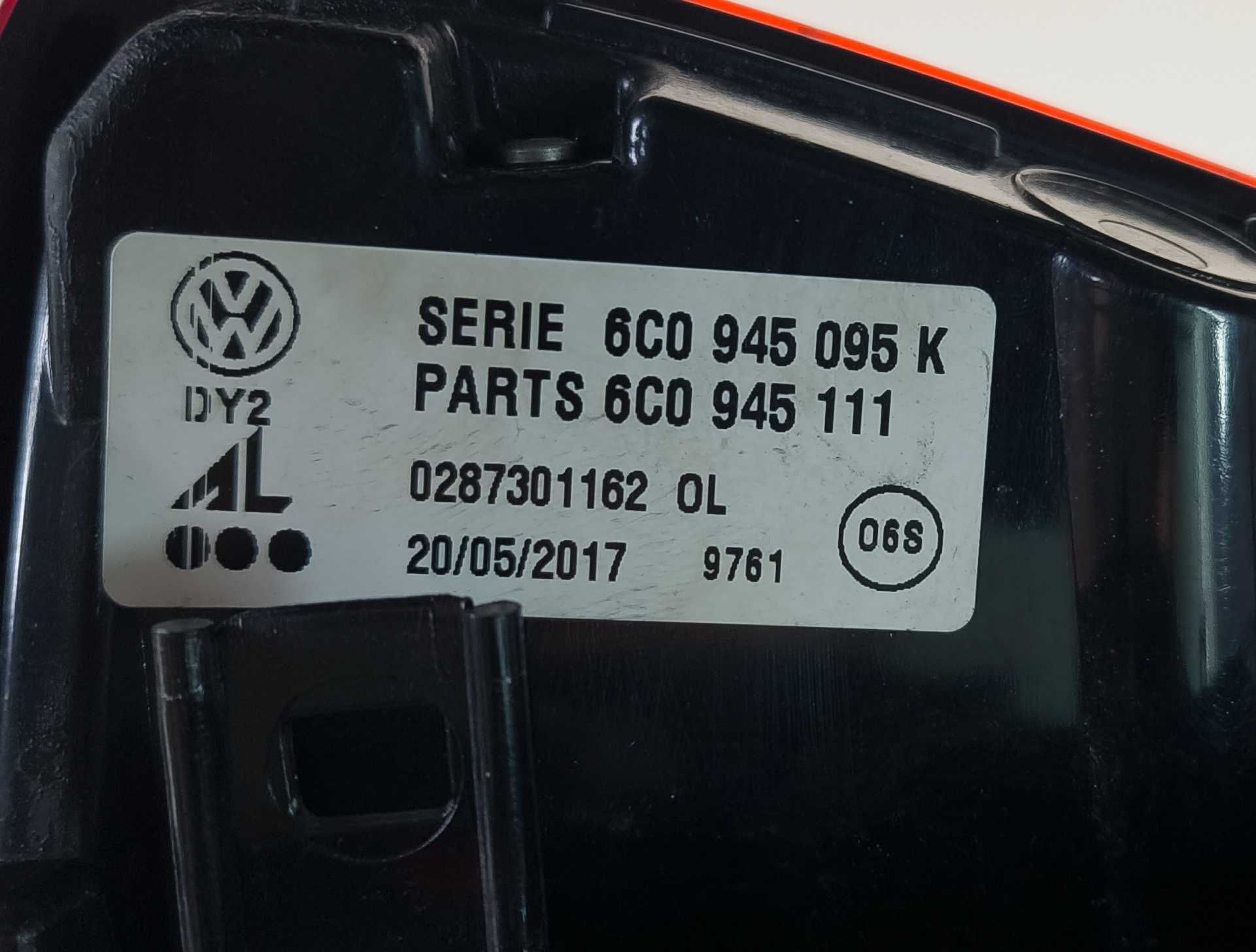 Фонарь задний левая Vw Polo V Фольцваген Поло V