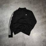 MĘSKA Bluza Lekka Sportowa Adidas Rozpinana 3 Paski Trening Bieganie