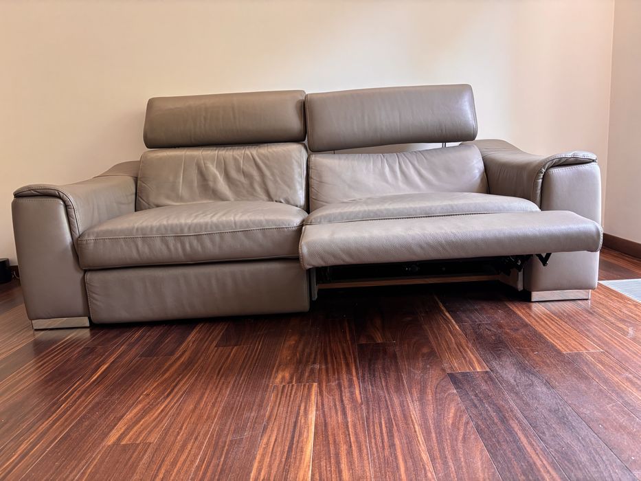 Kanapa skórzana z funkcją relax
