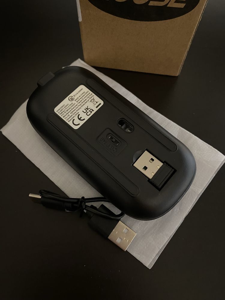 Mouse sem fio com led