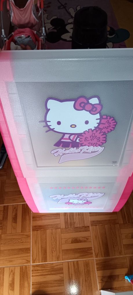 Bau arrumação 55lt hello kitty