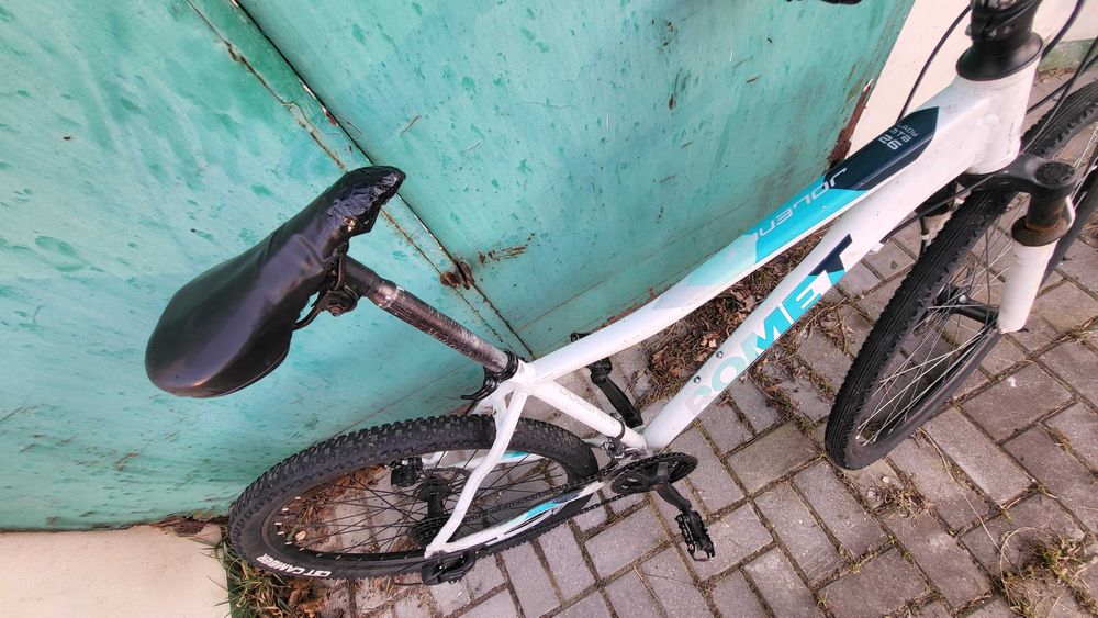 rower ROMET rama alu 17,3 cala MTB 26 , biały, koła 26", amortyzator