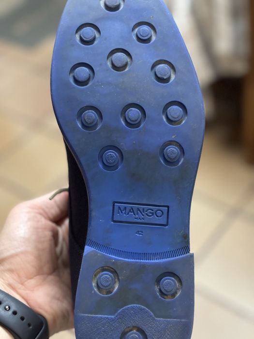 Sapatos Mango Man Derby Azul – Quase Novos