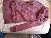 Różowy ciepły sweter