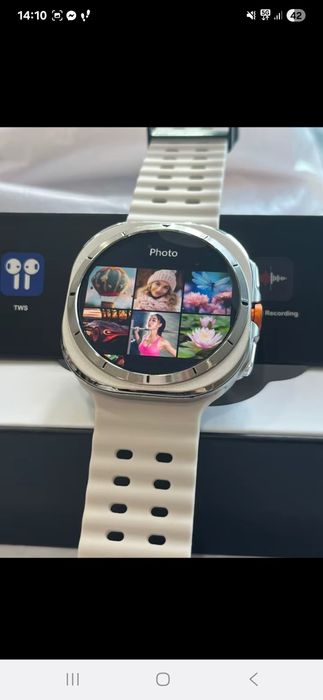 Smartwatch DT7, pełny komplet biały watch meski