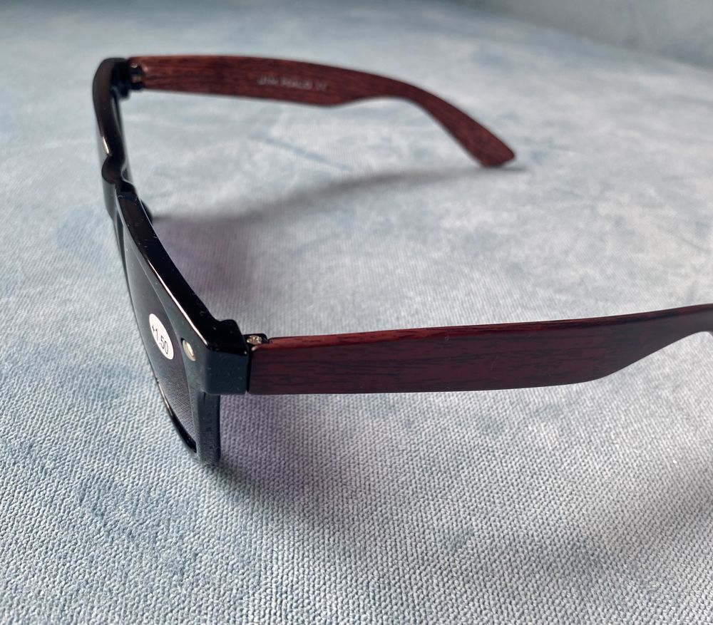 Dwuogniskowe okulary przeciwsłoneczne do czytania +1,5