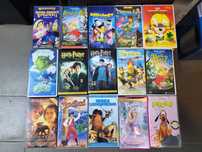Kasety VHS PL np Harry Potter Shrek Szeryf Ping Ping Komplet 15 szt MŁ